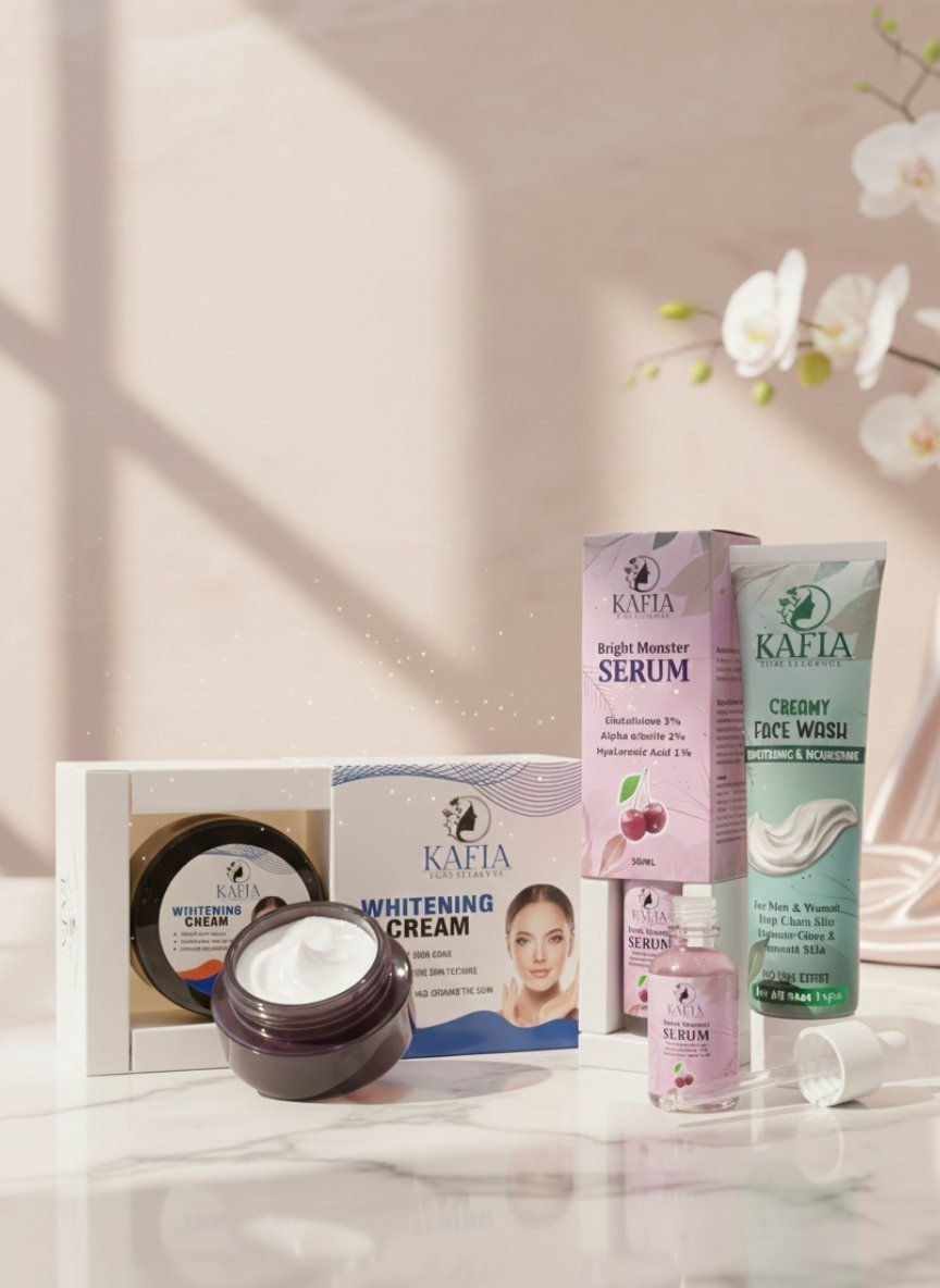 All-Products-Cream-KafiaFacewash-Kafia-2.jpg Kafia Complete Whitening Kit - Image 1